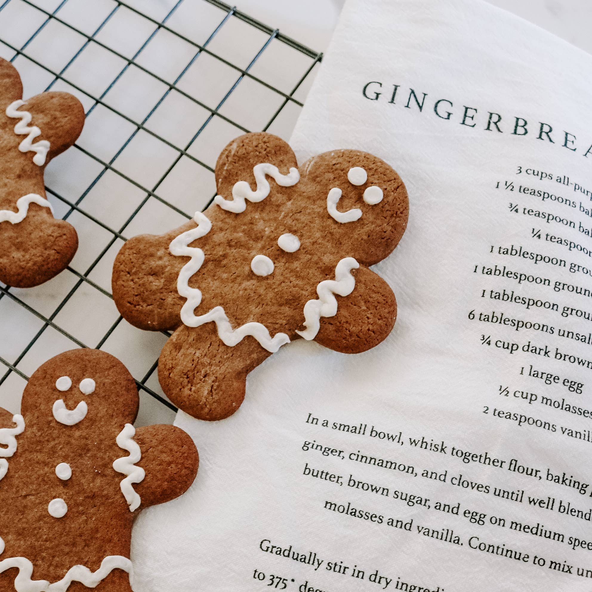 Gingerbread Cookies Tea Towel