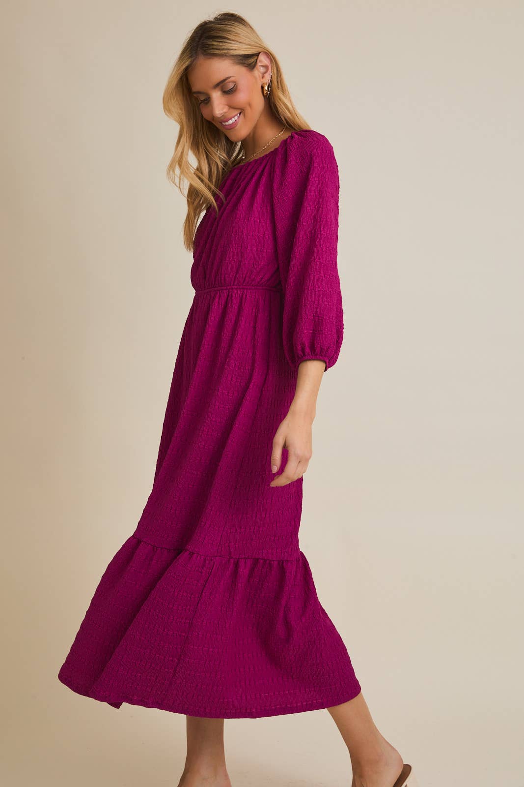 Frosted Sugarplum Midi Dress