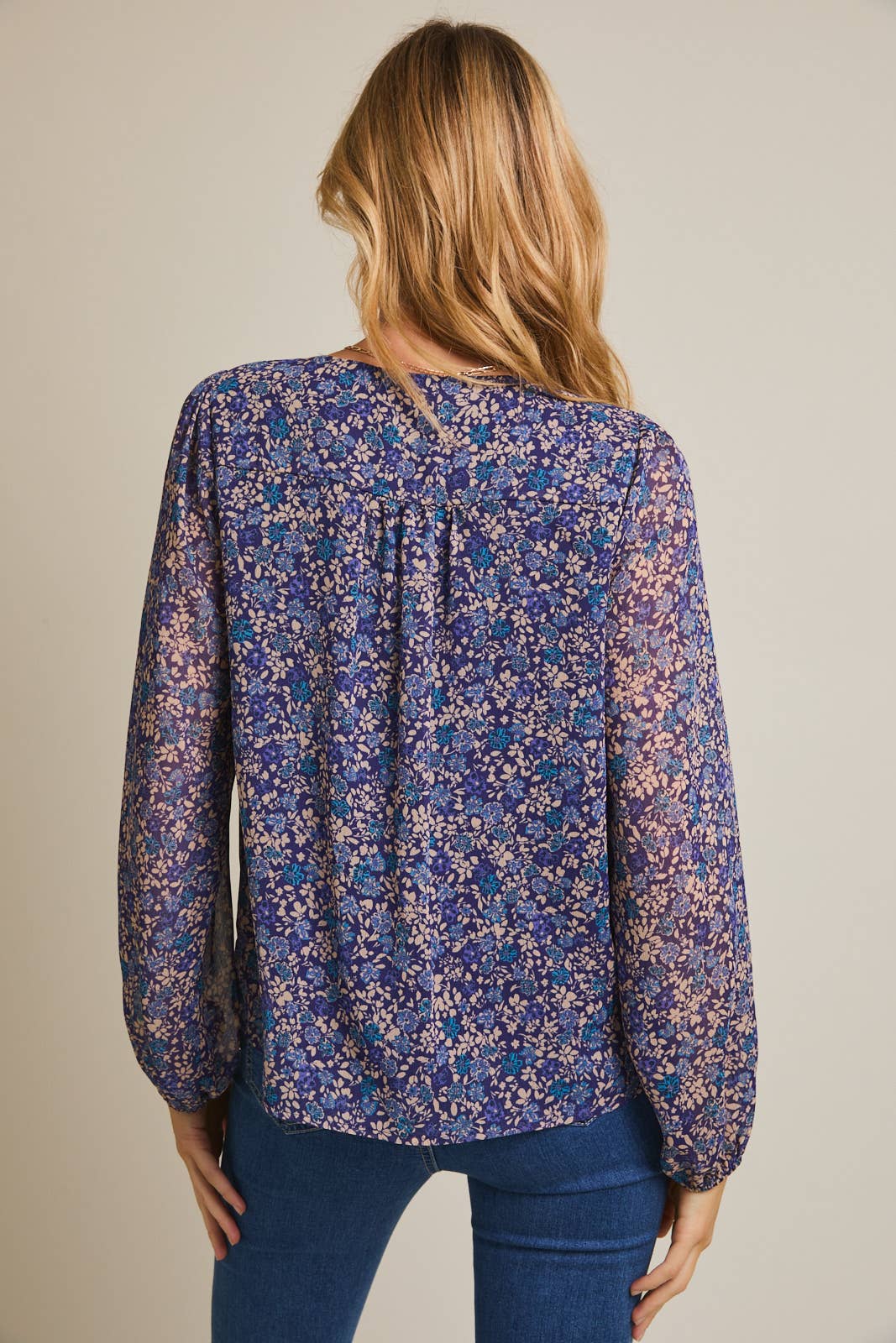 Autumn Meadow Floral Top