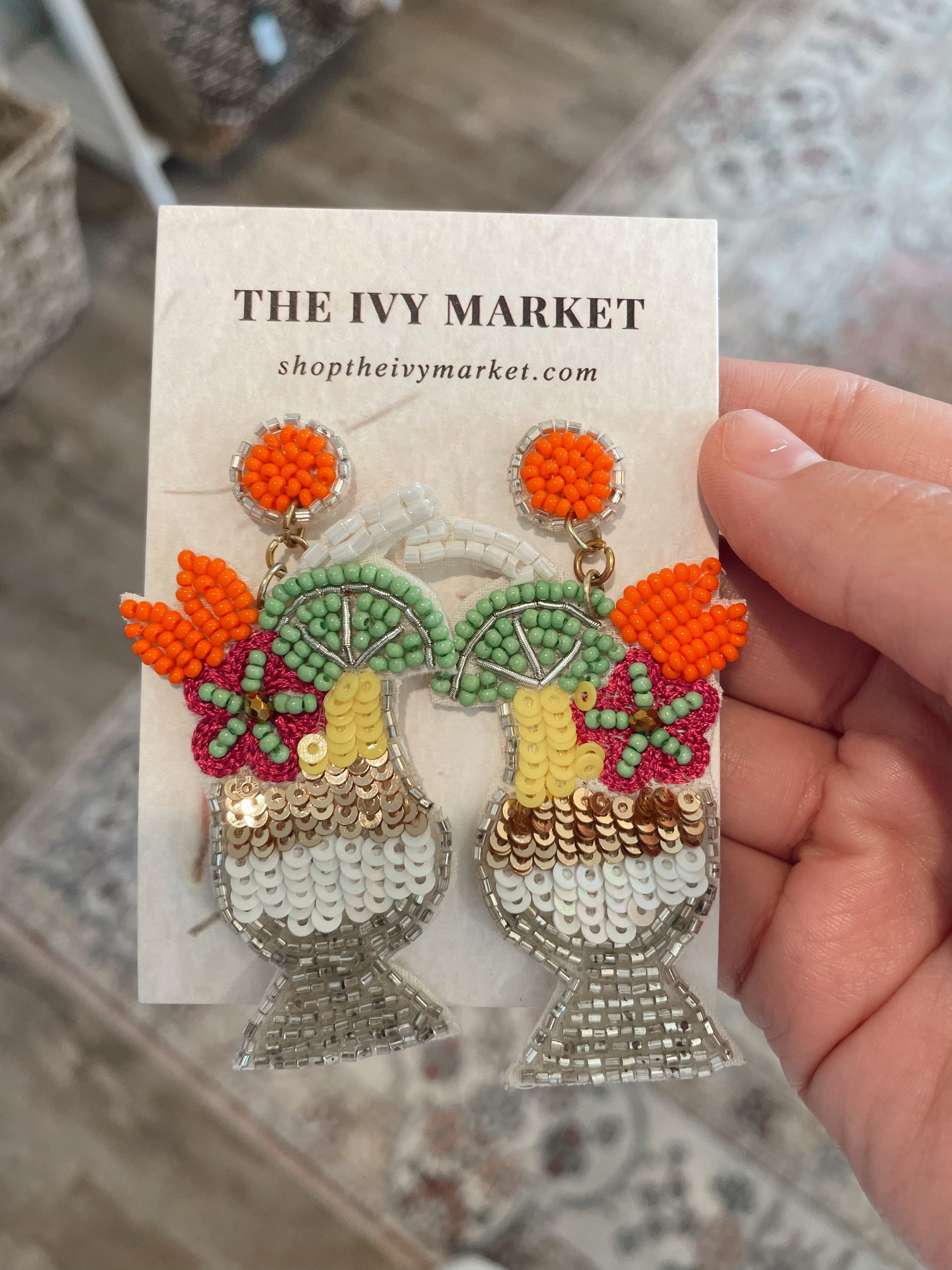 5 O’Clock Somwhere Bead Earrings