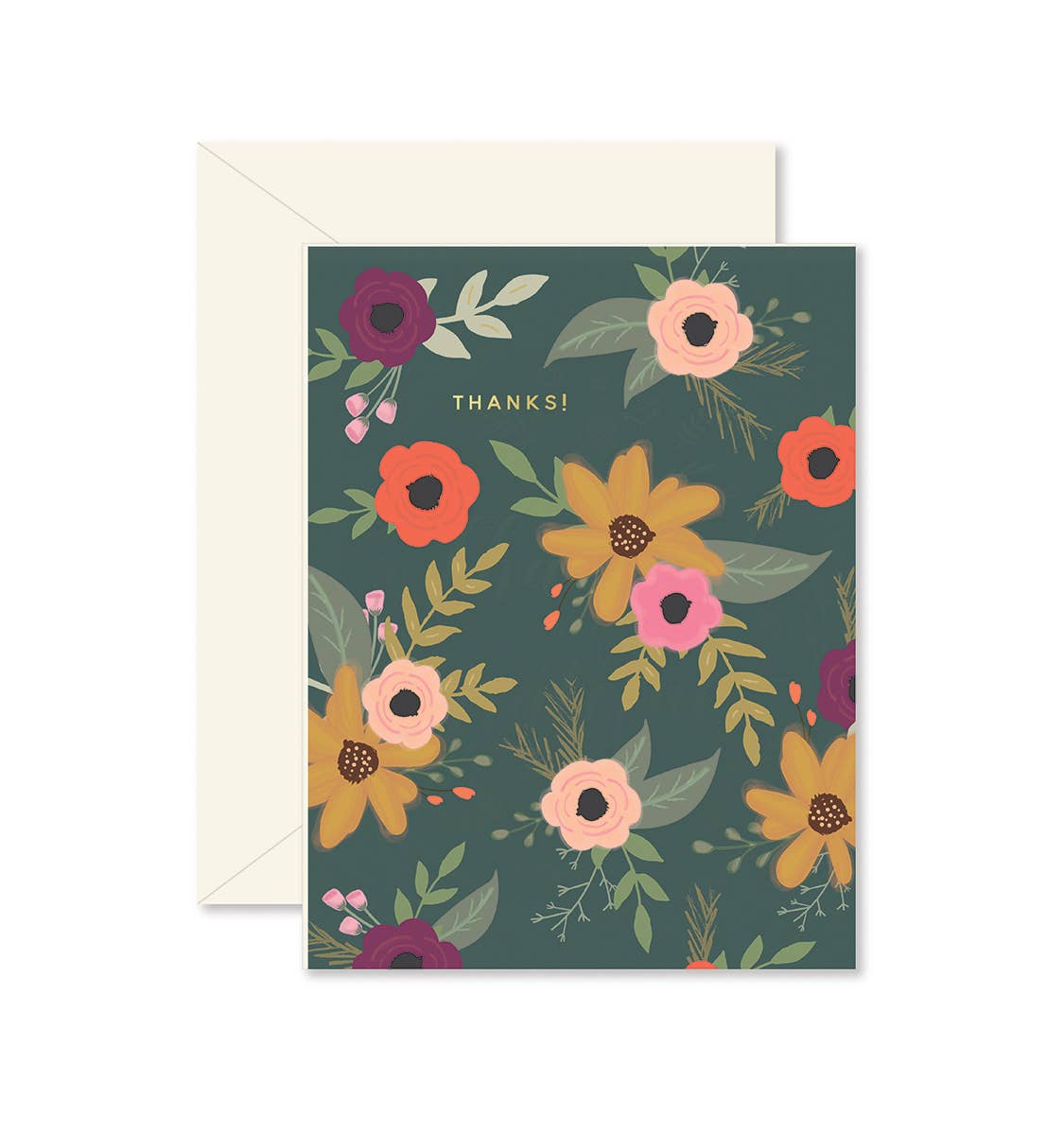 Floral Thanks! Greeting Card