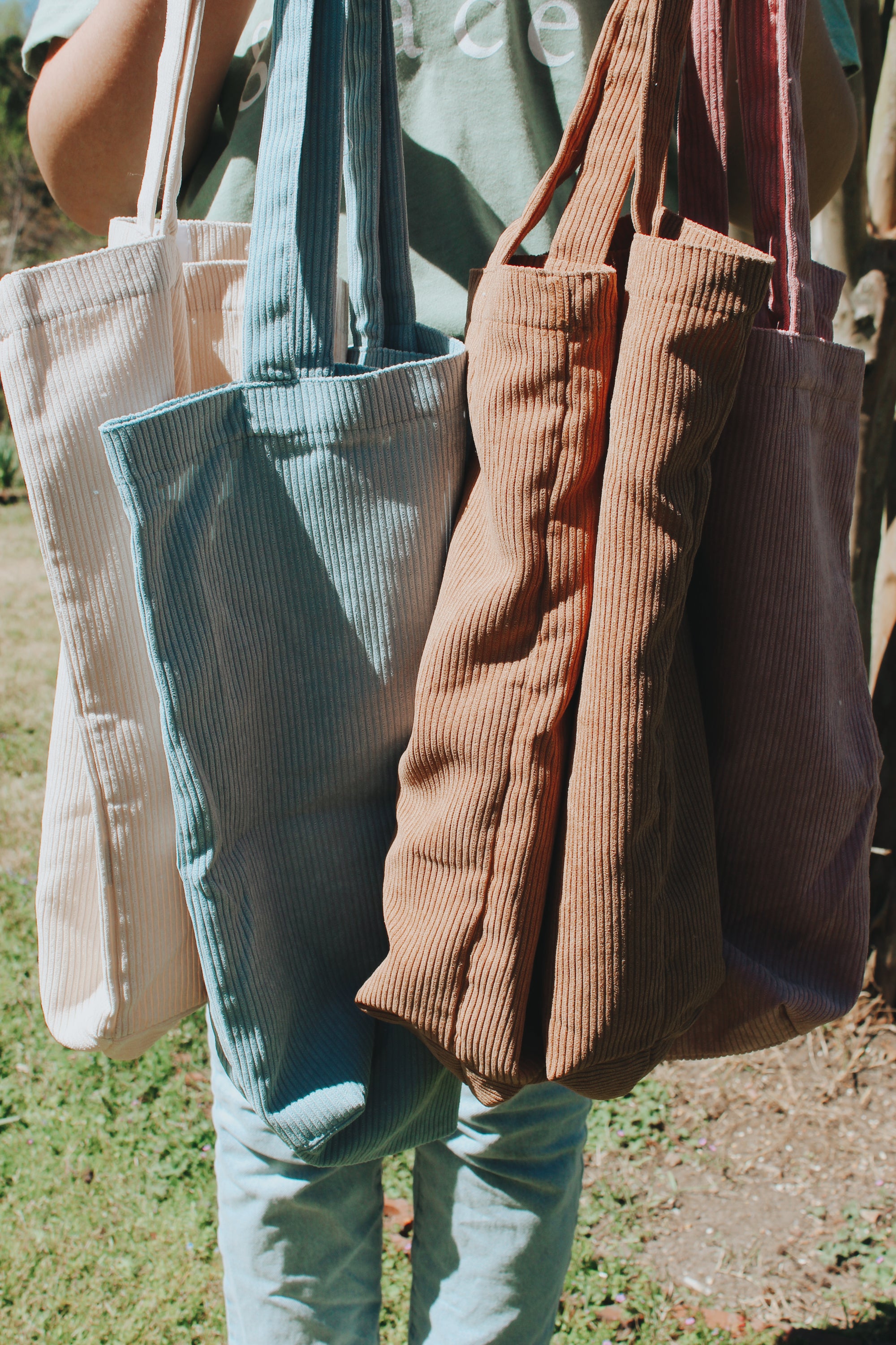 Corduroy Tote Bag