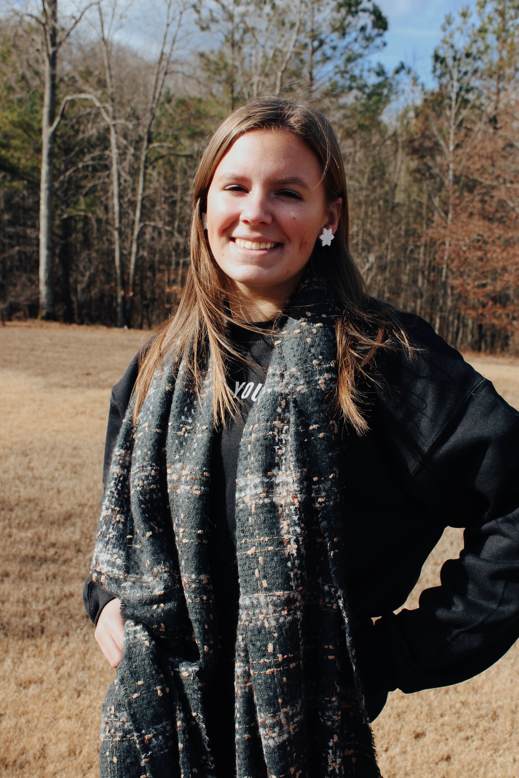 Emerald Plaid Scarf