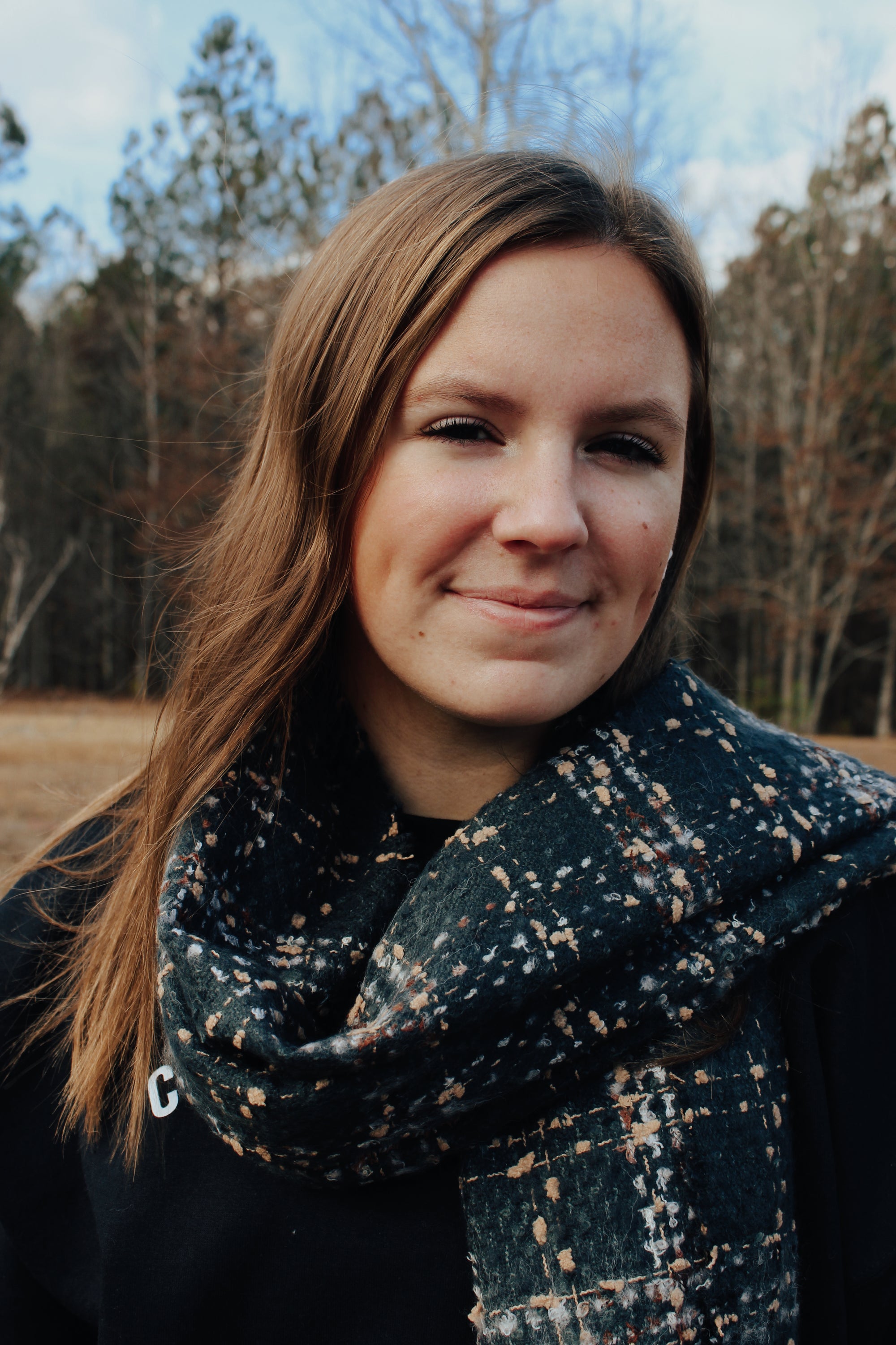 Emerald Plaid Scarf