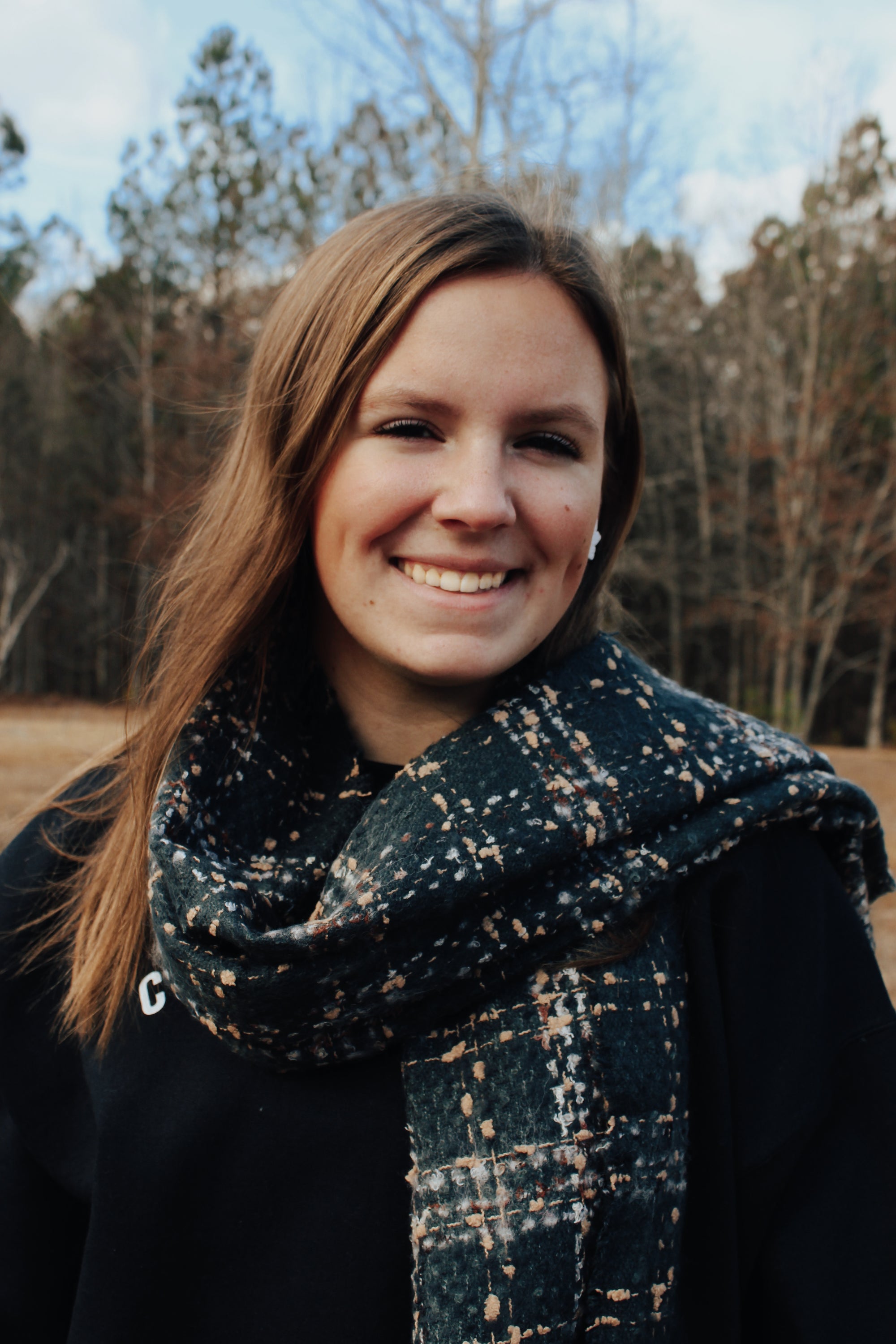 Emerald Plaid Scarf