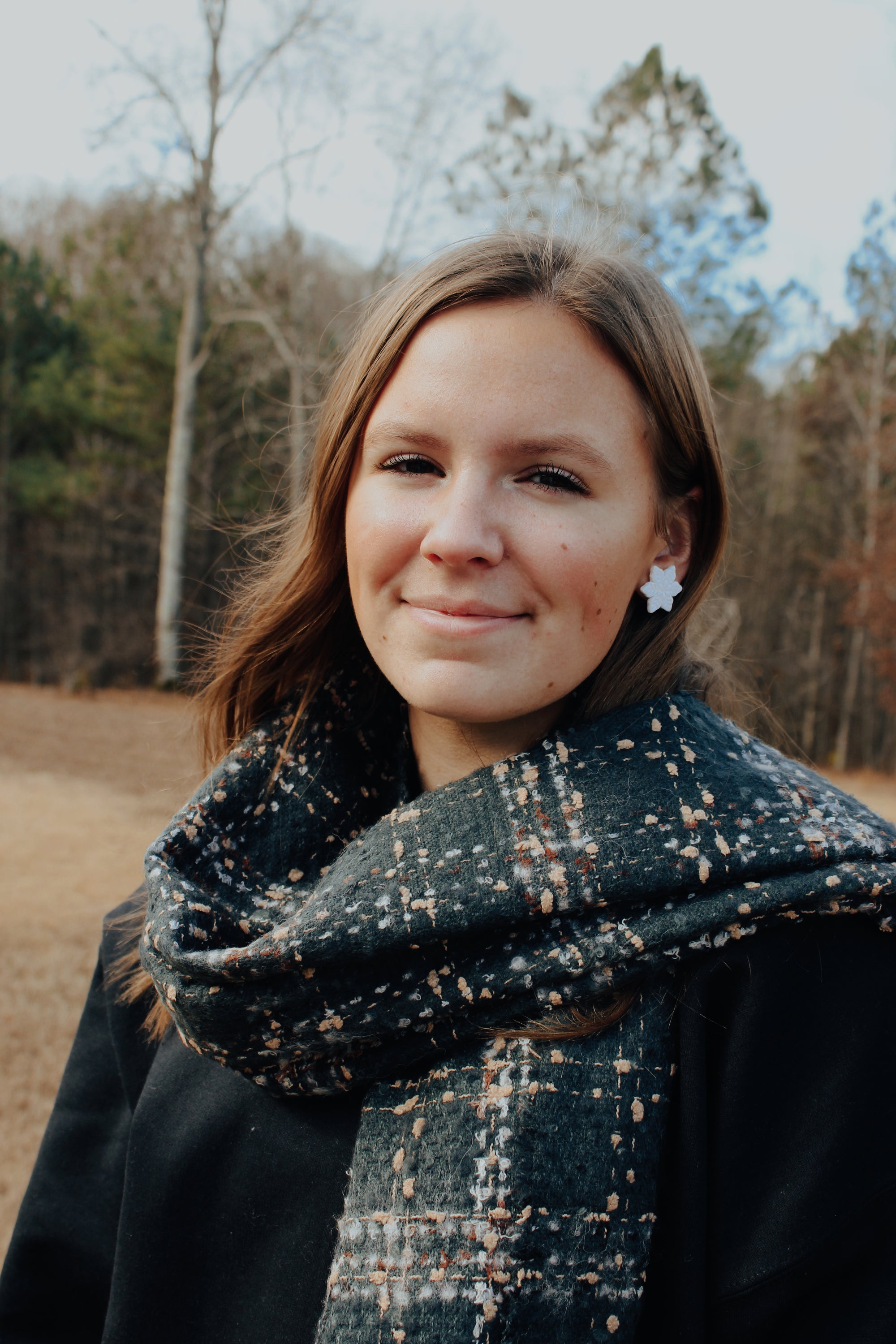 Emerald Plaid Scarf