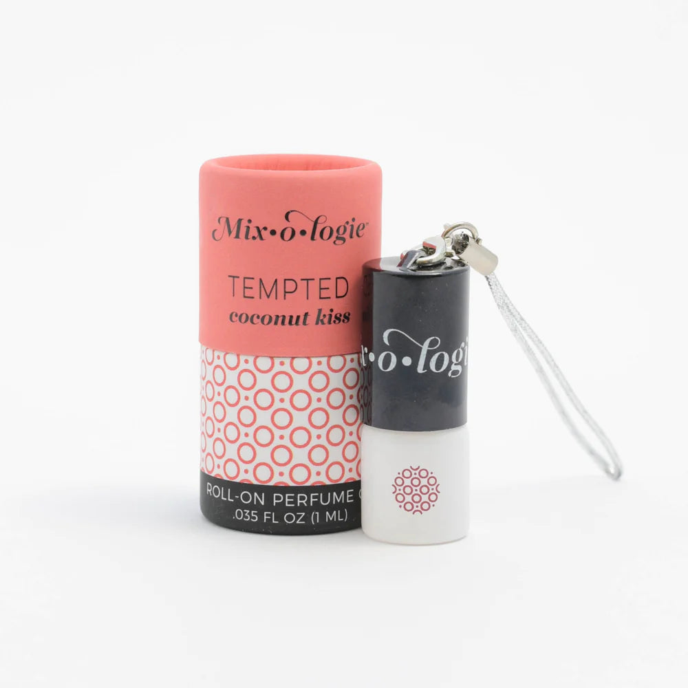 TEMPTED (coconut kiss) Mini Rollerball Perfume Keychain