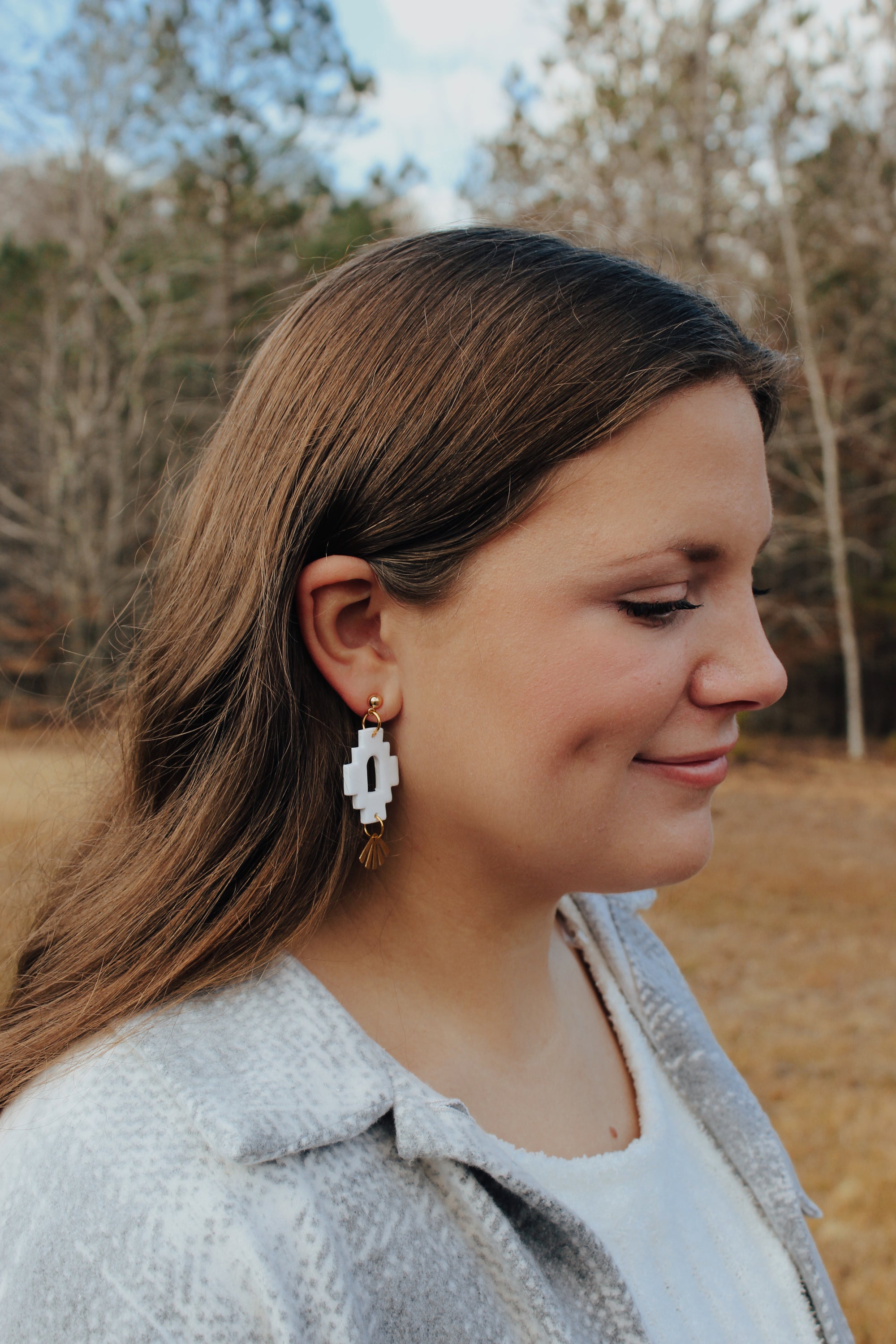 Aztec Dangle Earrings